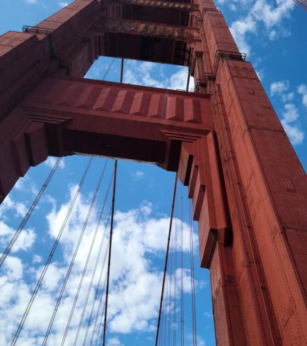 Golden Gate Bridge View from Road